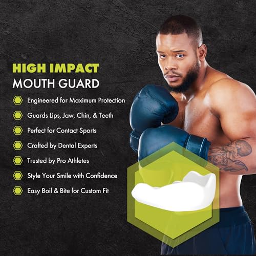 DAMAGE CONTROL High-Impact Sports Mouth Guard – White 2.0 - color: White 2.0, size: Adult