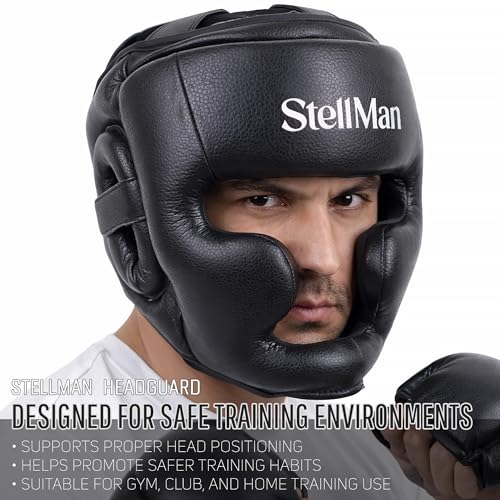 Boxing Headgear for MMA Training, Adjustable Padded Protective Helmet – Muay Thai, Kickboxing, Karate, Taekwondo & Martial Arts Sparring