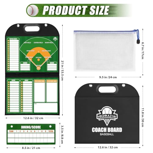 Magnetic Coaching Board Foldable Dugout Display with Carry Handle - style: Baseballl