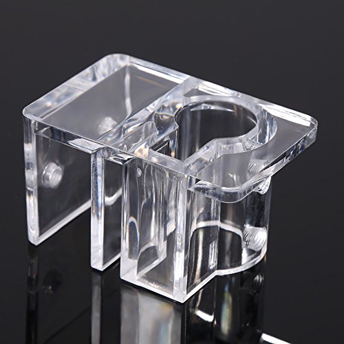 Zerodis Fish Tank Acrylic Pipe Clip Holder, Aquarium Filter Mount Tube Inflow Outflow Tube Clip Holder Tube Fixing Filter Holder