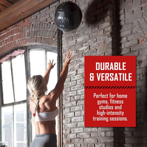 Fitness First Soft Wall Ball, 5-25 LBS, Durable Reinforced for Core Strength Building, Cardio - size: 20lb, new