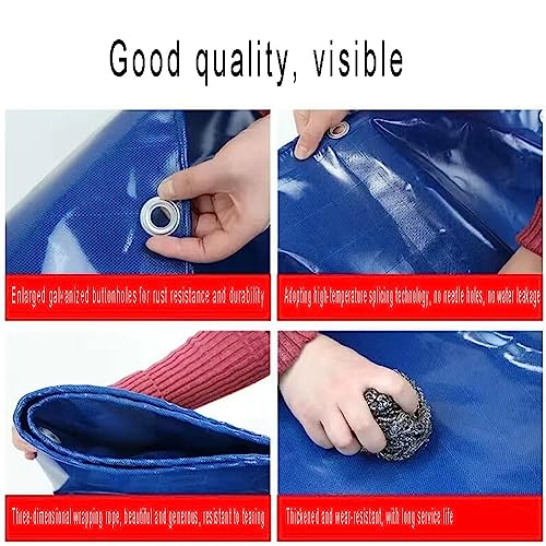 Aquarium Pool with Drain Valve,Aquaculture Water Tank Cistern Steel Frame Multifunction PVC Canvas Temporary Fish Pond，PVC Canvas Outdoor Aquarium Water Tank, Rectangle Pool Above Ground wit
