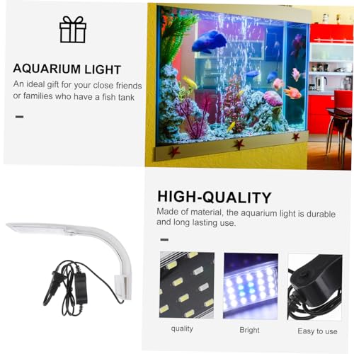 VANZACK Led Aquarium Lighting Fish Tank Lamp with Clip Plant Grow Light Durable Us Plug