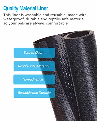 Bearded Dragon Tank Accessories, 120 Gallon Reptile Terrarium Mat Liner, Bearded Dragon Substrate for 4x2x2 Reptile Enclosure