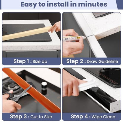 2PCS Wall Corner Protectors Guards - Self Adhesive Corner Protector & Corner Guards for Walls Edge Protection, Easy to Apply - No Tools Needed(Brown, 31.5"x1.18")