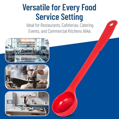Carlisle FoodService Products Measure Miser Plastic Measuring Spoon with Long Handle, 2 Ounces, Red (Pack of 12) - color: Red, size: 2 Ounces (Pack of 12), style: Solid Long Handle