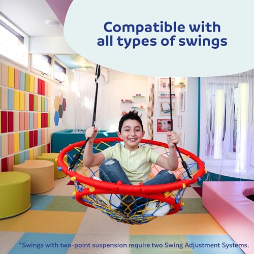 Fun and Function Swing Adjustment System - Premium Swing Chain Extension - Heavy Duty Swing Extender - Swing Height Adjustment System - Swing Extension Chain - Support Up to 350 Ibs