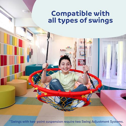 Fun and Function Swing Adjustment System - Premium Swing Chain Extension - Heavy Duty Swing Extender - Swing Height Adjustment System - Swing Extension Chain - Support Up to 350 Ibs
