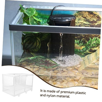 LIOOBO Aquarium Fish Breeding Isolation Net Plastic Fish Tank Partition Guppy Breeder Box Style
