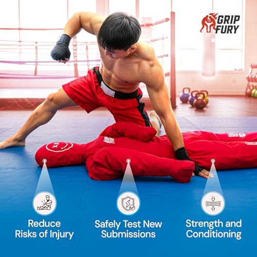 Unfilled 4ft Wrestling Dummy for Kids – Jiu Jitsu Grappling Dummy for Kids MMA Training & Punching Dummy