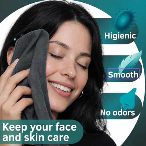 Workout Towels for Gym Pack 7 - Sweat Microfiber Fast Drying Towel Gym Sweat Towel with Hook Compact Absorbent Exercise Towel for Men and Women