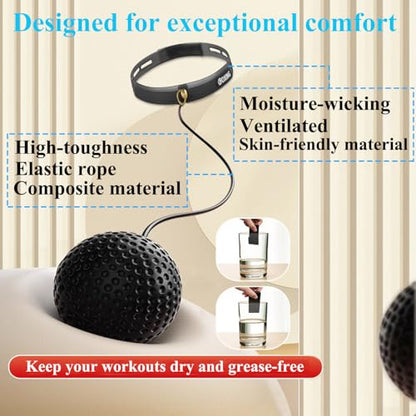 Boxing Reflex Ball for Adults and Kids - React Reflex Balls on String with Headband - Improve Hand Eye Coordination, Punching Speed, Games Enhance Parent-Child Relationships,Keep fit.