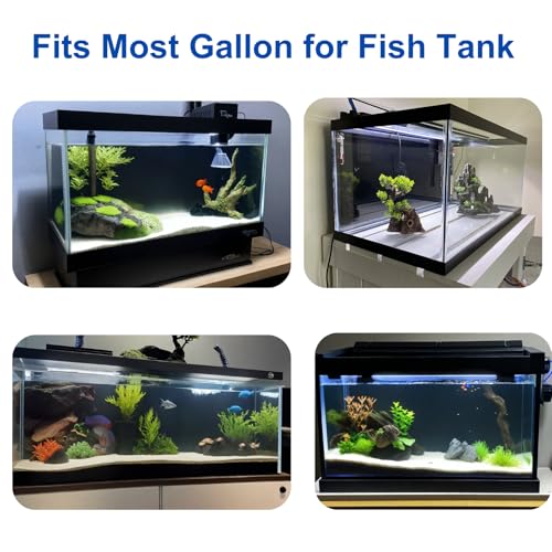 ELEBOX Aquarium Background Blue Black Fish Tank Background Wallpaper Double-Sided Aquarium Backing, Aquarium Decorations for 10 Gallon Aquarium 11.8" x 16.5"