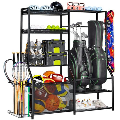 Garage Sports Equipment Organizer, Golf Bag Storage Rack - size: Extra Large