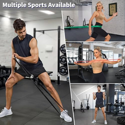 Pull Up Assistance Bands Set, Long Resistance Bands for Working Out - color: 15 LBS - 120 LBS