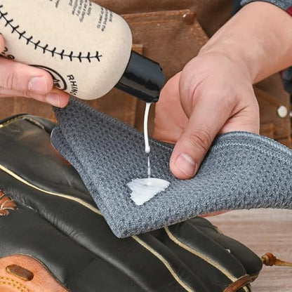 Rhino Wax Baseball Glove Cleaner for Dirt, Grime Removal & Easy Daily Care