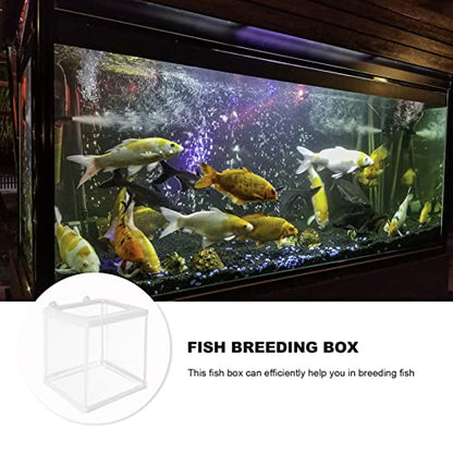 Yardwe Hatching Box for Aquarium Fish Breeding Mesh Incubation Kit Fish Isolation Box Easy Cleaning