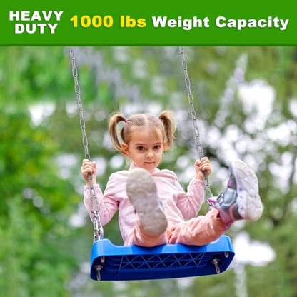 2Pcs 45" (3.75 ft) 304 Stainless Steel Hanging Chains with 4 Carabiners - color: Silver, size: 45"