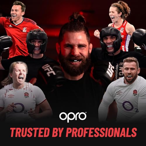 OPRO Official UFC Fighter Collection Tom Aspinall Instant Custom-Fit Mouthguard – Self-Fit Gum Shield for MMA, Boxing & Combat Sports - color: Tom Aspinall