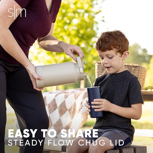 Simple Modern Water Bottle Jug | Straw & Chug Lid | 64oz, Green - color: -Forest, size: 64 Ounces