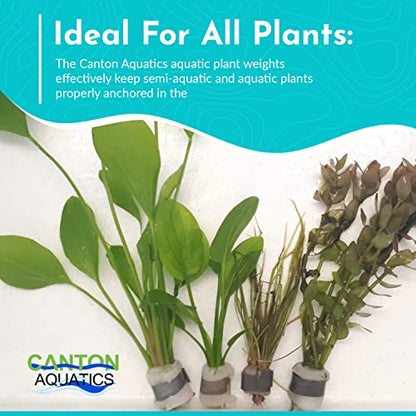 Anchor Lead Plant Holder Flexible Weight - Easy to Manipulate - Used for Submerge Plants in Aquariums or Ponds - 25 Piece Lead Strips - Grey
