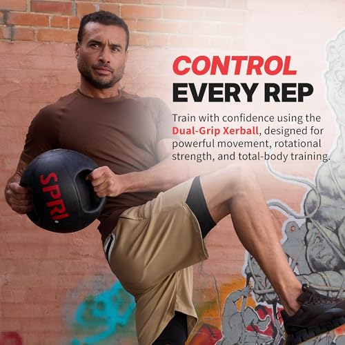 SPRI Medicine Ball with Handles - size: 12 LB