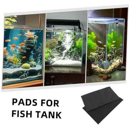 VICASKY 2pcs Aquarium Bottom Mat Nonslip Fish Tank Cushion Pad Support for Aquatic Pets Shockproof Durable Leveling Mat for Enhanced Stability and Comfort
