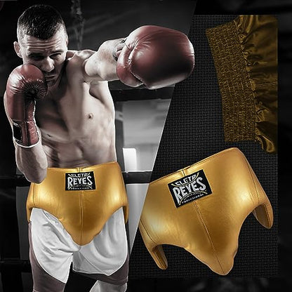 CLETO REYES Kidney and Foul Groin Protector, Boxing Training Equipment, Protective Gear for Men - size: Large, style: Solid Gold