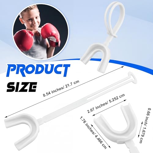 Copkim 50 Pcs Strapped Mouth Guard Bulk Not Boil - color: White, size: Youth