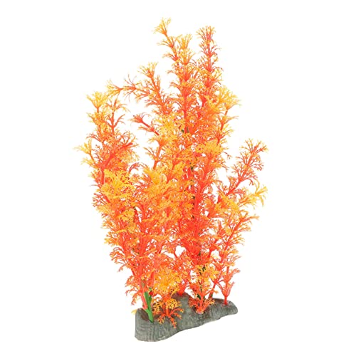 Toddmomy Decorative Aquarium Grass Wear-Resistant Artificial Plant for Fish Tank Decor Delicate Desktop Landscape Ornament Vibrant and Easy-Care Simulation Water Grass Vanilla