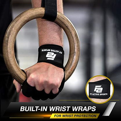 Fit Active Sports Gym Workout Gloves for Men Women Weight Lifting - size: Medium