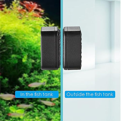 Aquarium Super Strong Mini Magnetic Cleaner for Glass Fish Tank Tiny Algae Brush Not Floating - size: Mini