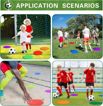 9/18/36 Pcs Poly Spot Markers 9 inch Agility Training Markers - color: 6 Colors