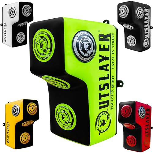 Outslayer Wall Mount Punching Bag - Space-Saving Boxing Training Equipment for Hooks, Uppercuts, Straight Combinations - High Density Foam, Wall Mounted Uppercut Boxing Bag