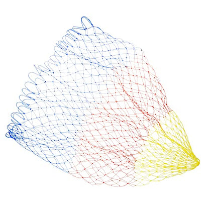 Fishing Net Replacement, Dia.17.7" Nylon Landing Net Replacement Mesh for Freshwater Saltwater Fishing, Multicolor