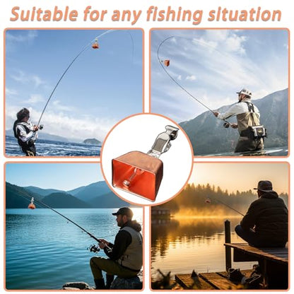 12 pcs Fishing Bell, Fishing Rod Bell, Catfish Fishing Gear, Fishing Rod Bell, Ice Fishing Accessories, Fishing Rod Techniques