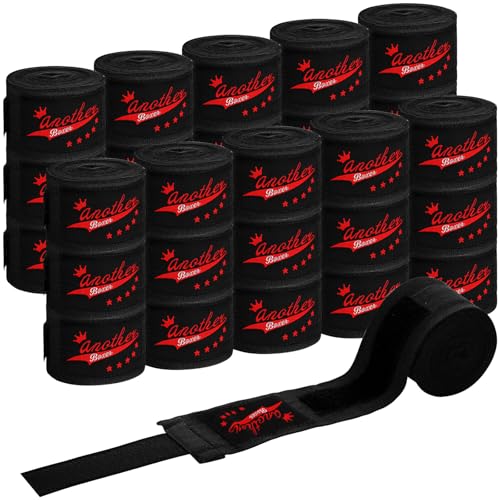 Lenwen 10 Pairs 120 Inch Boxing Hand Wraps for Gloves - color: Black