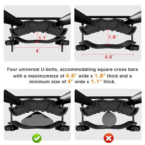 Wildroad Rooftop Cargo Carrier Combo Roof Rack Cargo Basket 43" x 39" x 4" - size: 43" x 39" x 4"