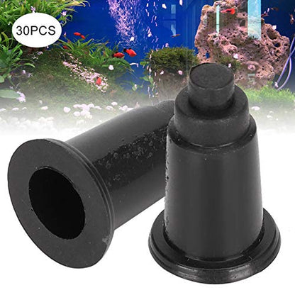 Aquarium Plate Bracket 30PCS | Adjustable Height Support for Fish Enclosure Bottom Filtration Grid | Plastic Filtration Grid Board Accessories/Aquarium Substrate Support