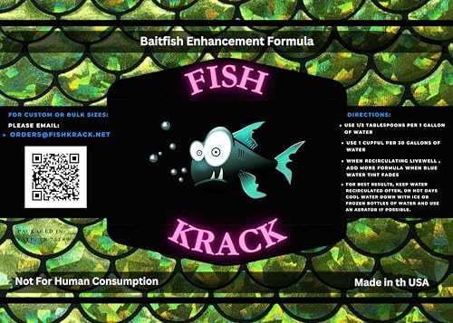 Baitfish Enhancement and Keeping Formula Additive for Minnow Buckets, Livewells and Bait Tanks. Keeps Holding Fish Alive Longer, Healthier, and Improves Performance Levels.