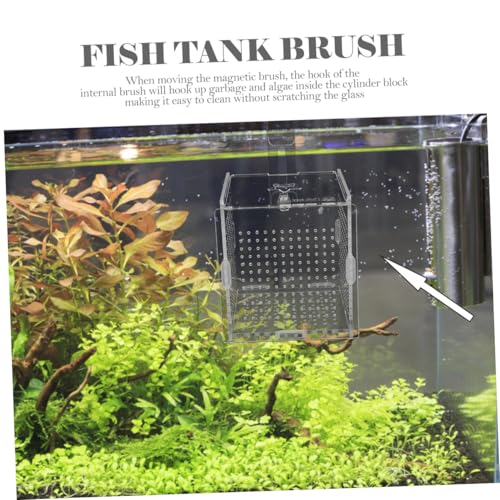 COLLBATH 1set Fish Isolation Box with Cups and Hook Acrylic Breeding Container for Fish Separation Tanks Design Prevents Jumping and