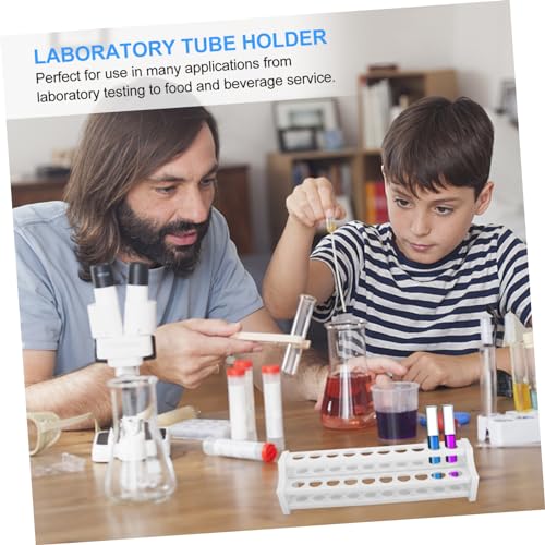 Zerodeko 5Pcs Detachable Test Tube Rack Lightweight Organizer for Test Tubes for Laboratory Testing and Food Service Portable Holder