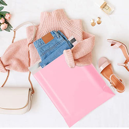 Metronic Poly Mailers 14.5x19 200 Pack, Strong Adhesive Shipping Envelopes for Clothing, Large Shipping Bags for Small Businesses, Waterproof Mailers Poly Bags for Shipping, Packages Bags Light Pink - size: 14.5x19 200PC