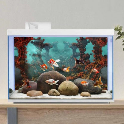 AWERT 48x18 inches Underwater Aquarium Background Undersea World Fish Tank Background Vinyl