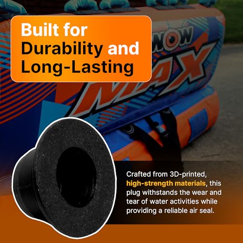 SplashNColor Tube Plug Replacement for Wow Watersports Towable Tubes – Air Valve Plug Compatible with Wow Max and Combo 1 Inflatable Tubes - Durable Air Seal for Safe - Reliable Inflation