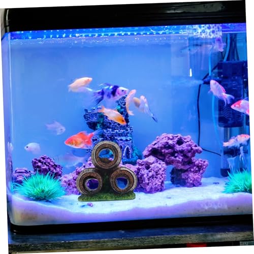 Large Natural Driftwood Aquarium Decor Resin Wine Barrel Fish Tank Cave