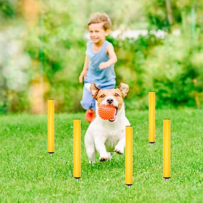 Soccer Agility Poles, Speed Sport Training Equipment for Soccer Basketball Football，Speed Jump Poles Training Equipment for Athletes/Adult