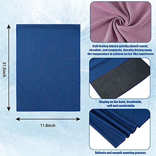 BBTO Pcs Cooling Towels 32'' x 12'' Microfiber Sweat Towel - color: Mixed Colors