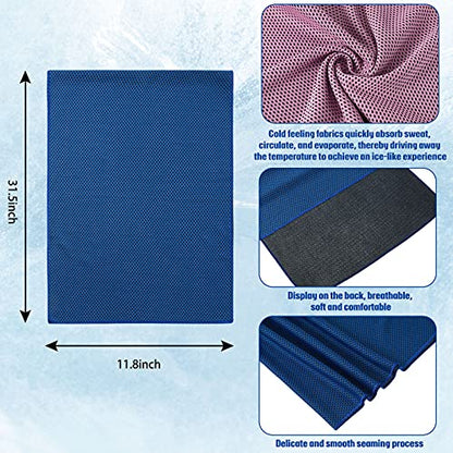 BBTO Pcs Cooling Towels 32'' x 12'' Microfiber Sweat Towel - color: Mixed Colors