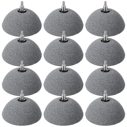 12 Pcs Aquarium Air Stones 3.9 Inch Pond Air Stone Bread Mineral Airstones Bubble Fish Tank Airstone Oxygen Diffuser for Aquarium Fish Tank Bucket Pond and Dwc Reservoir - size: 10 cm/ 3.9 inch